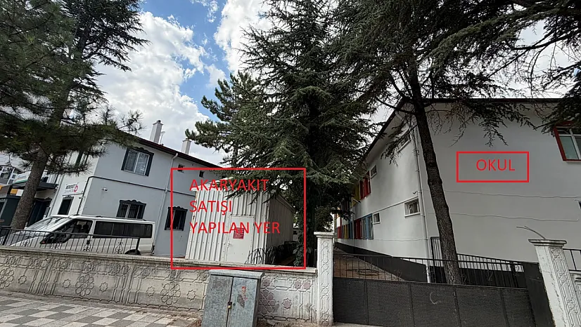Şuhut'ta Okul Yanında Yapılan Akaryakıt Satışını Belediye Durdurdu