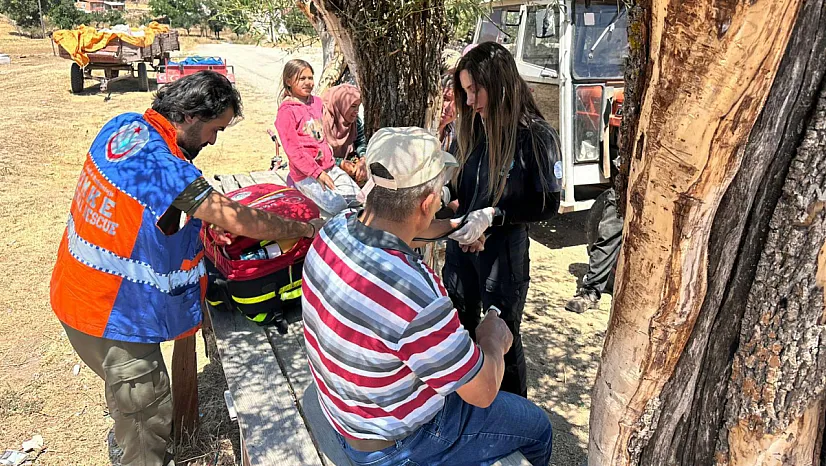 Yangın Bölgesine Sağlık Desteği