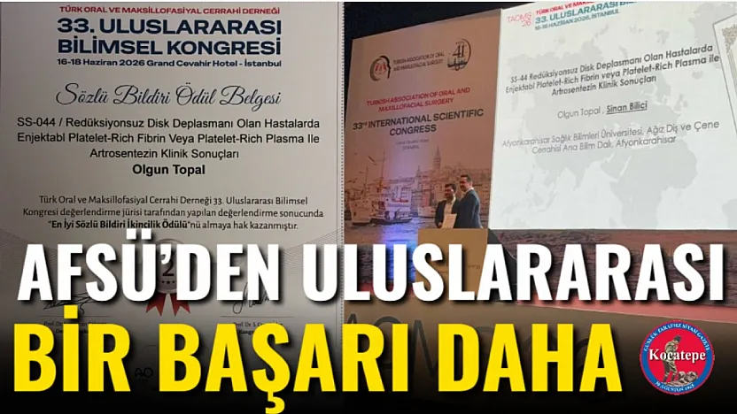 AFSÜ'den Uluslararası Bir Başarı Daha