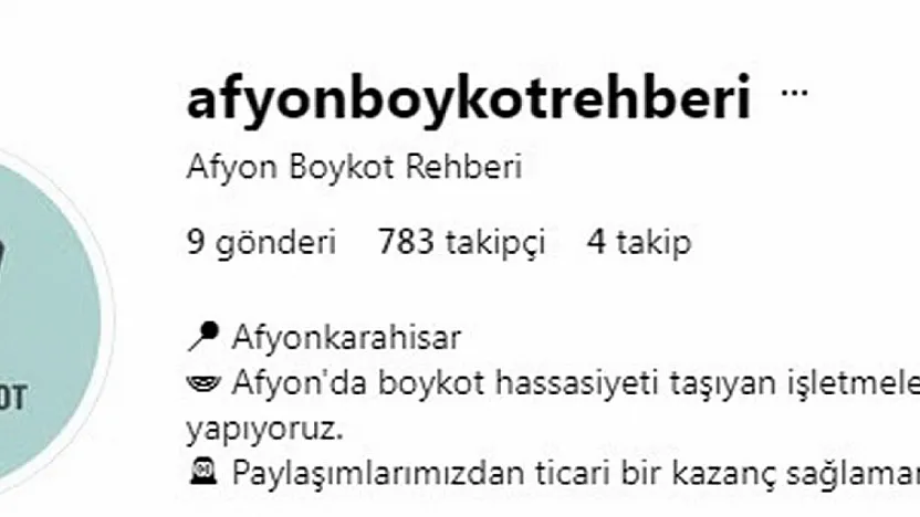 Afyon Boykot Rehberi Kuruldu! Hangi İşletmeler Boykot Ürünü Satmıyor?
