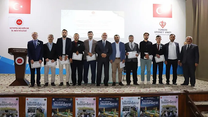 Afyon'da Din Görevlileri Bir Araya Geldi: İşte Ödül Alanlar!