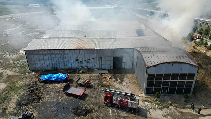 Afyon'da Fabrika Yangını Korkuttu