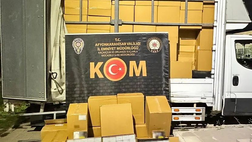 Afyon'da Milyonlarca Sahte Makaron Ele Geçirildi!