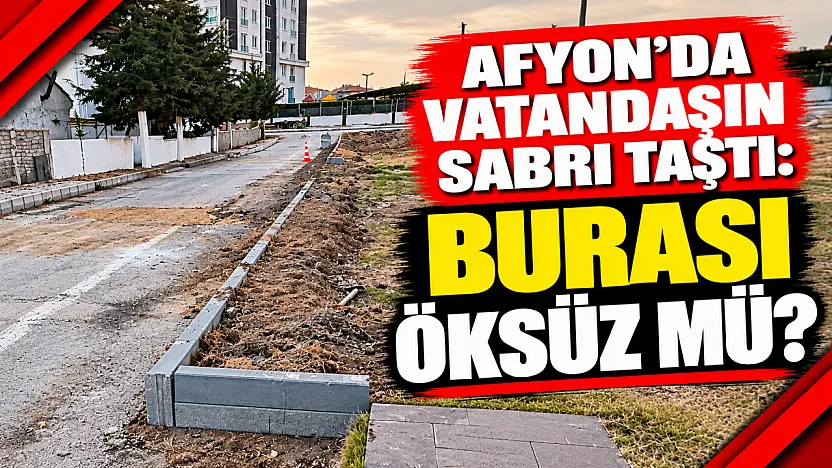 Afyon'da Vatandaşın Sabrı Taştı: Burası Öksüz Mü?