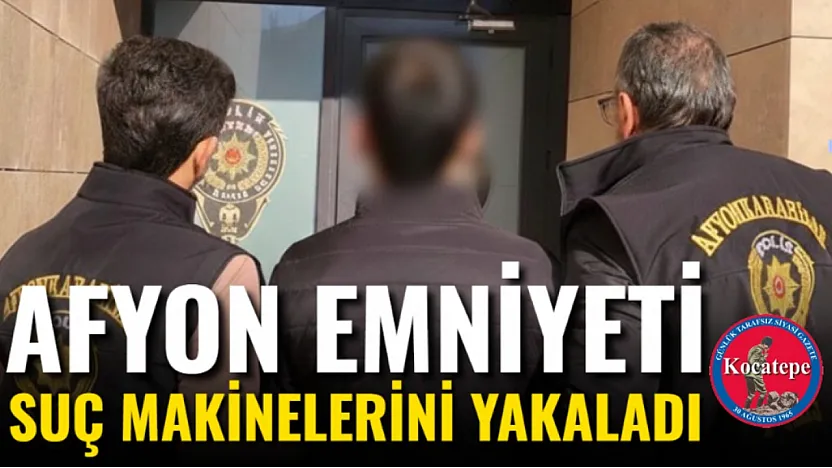 Afyon Emniyeti Suç Makinelerini Yakaladı