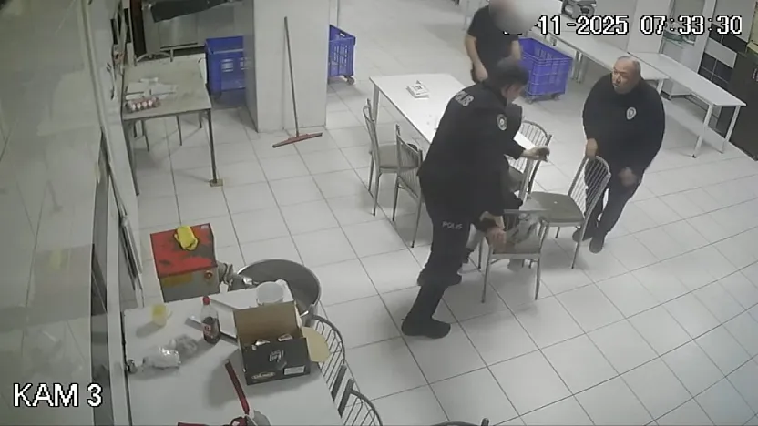 Afyon Polisi'nin Operasyonu Güvenlik Kamerasında