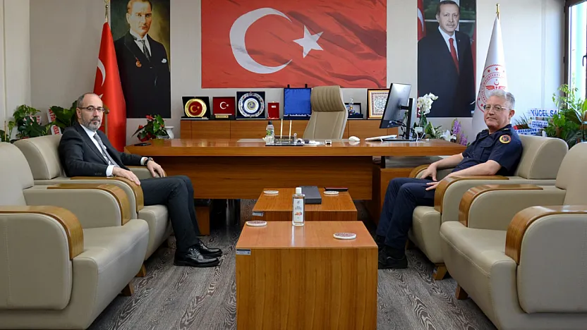 Albay Yağan'dan, Müdür Öztürk'e Hayırlı Olsun Ziyareti