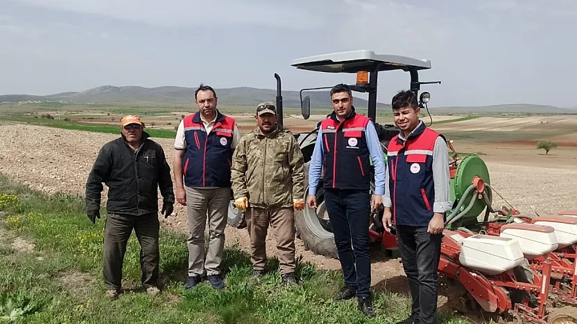 Ayçiçeği Ekimlerini Yerinde Takip Ediliyor