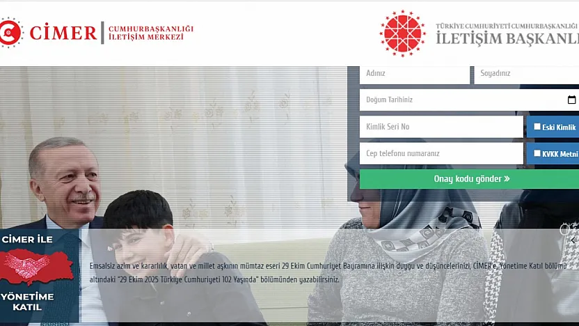 Cumhuriyet hakkındaki duygularınızı CİMER'e yazın