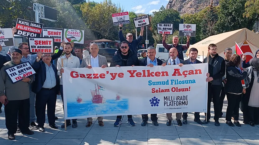 Gazze'deki Soykırıma Sessiz Çığlık Eylemi İle Dikkat Çektiler