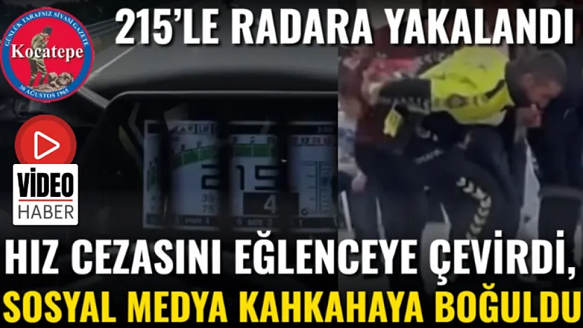 Hız Cezasını Eğlenceye Çevirdi, Sosyal Medya Kahkahaya Boğuldu