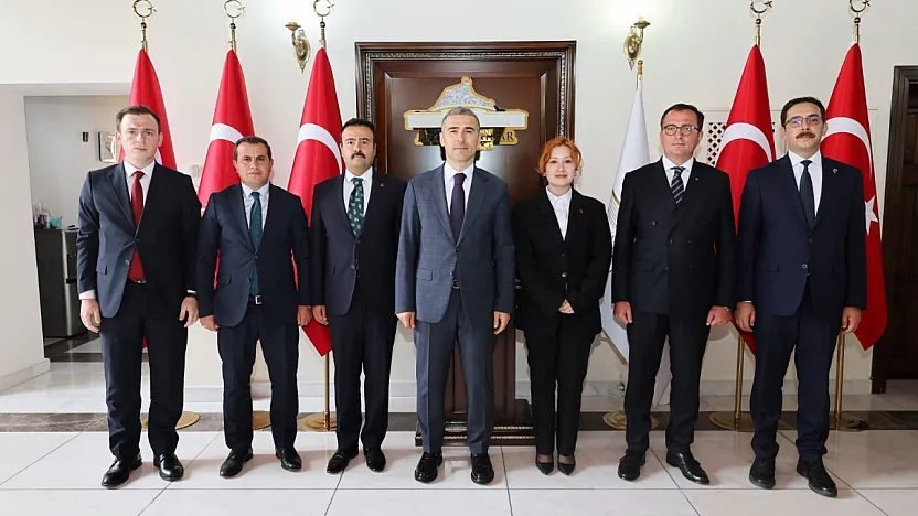 Kaymakamlardan ilk ziyaret Vali Aktaş'a