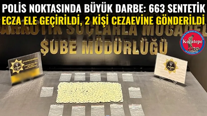 Polis Noktasında Büyük Darbe: 663 Sentetik Ecza Ele Geçirildi, 2 Kişi Cezaevine Gönderildi