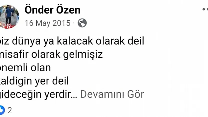 Şehidin Anlamlı Paylaşımı: Dünyaya Misafir Gelmişiz, Gideceğin Yer Önemli