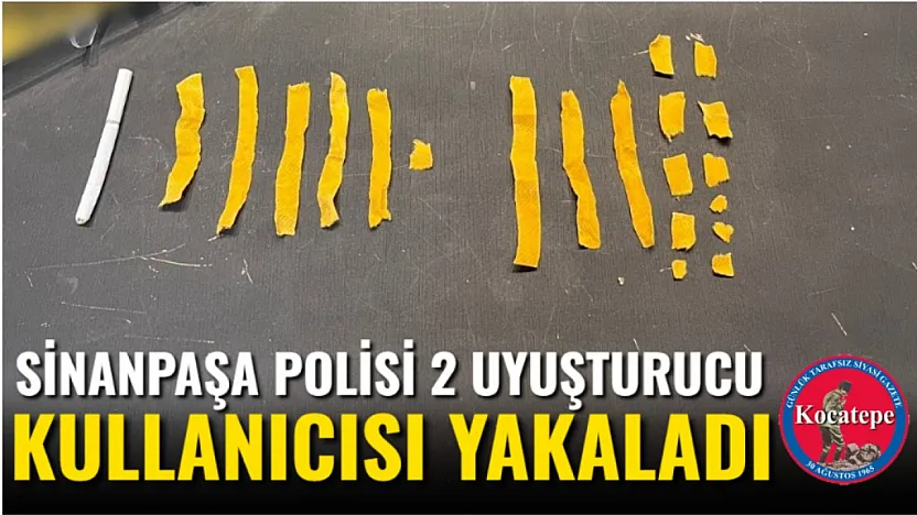 Sinanpaşa Polisi 2 Uyuşturucu Kullanıcısı Yakaladı