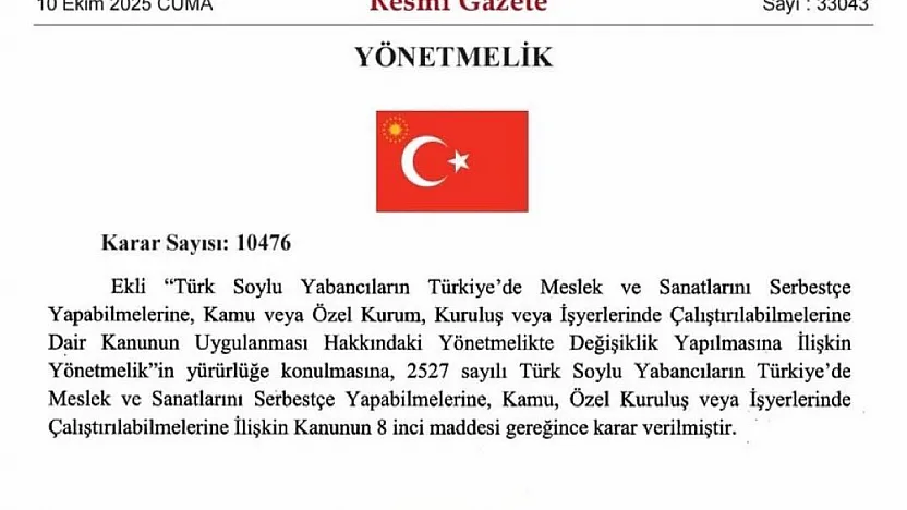 Türk Soylular Artık Türkiye'de 'Yabancı' Sayılmayacak