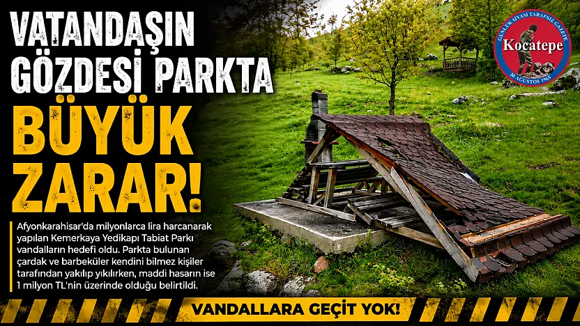 Vatandaşın Gözdesi Parkta Büyük Zarar!