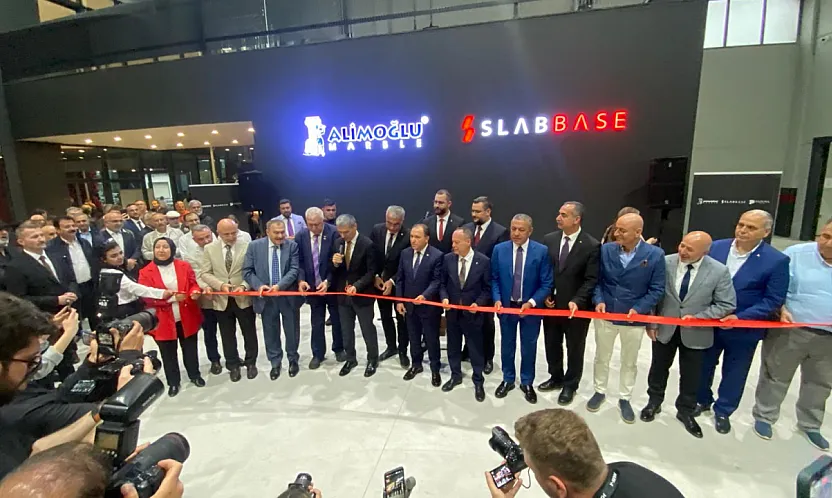 Afyon'da Dev Yatırım! Alimoğlu Marble'ın Yeni Slabbase Fabrikası Görkemli Törenle Açıldı