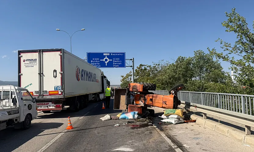 Afyon'da Feci Kaza! Traktör Sürücüsü Hayatını Kaybetti