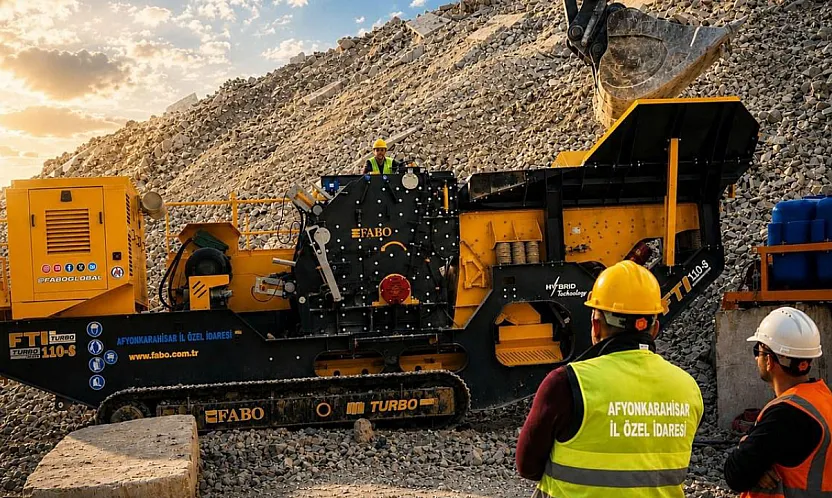 Afyon'da Saatte 120 Tonluk Dev Üretim Başladı