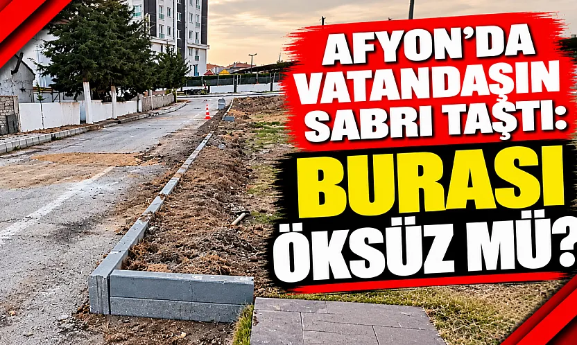 Afyon'da Vatandaşın Sabrı Taştı: Burası Öksüz Mü?