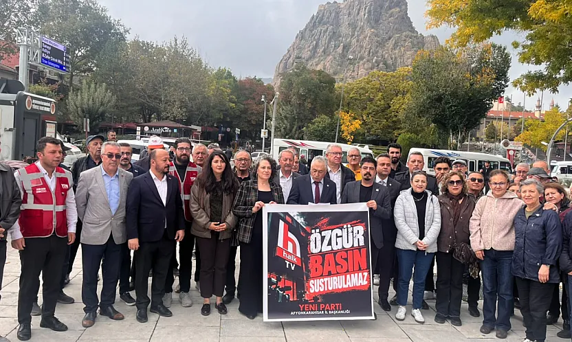 Afyon'da YENİ Partililer'den Halk Tv Protestosu