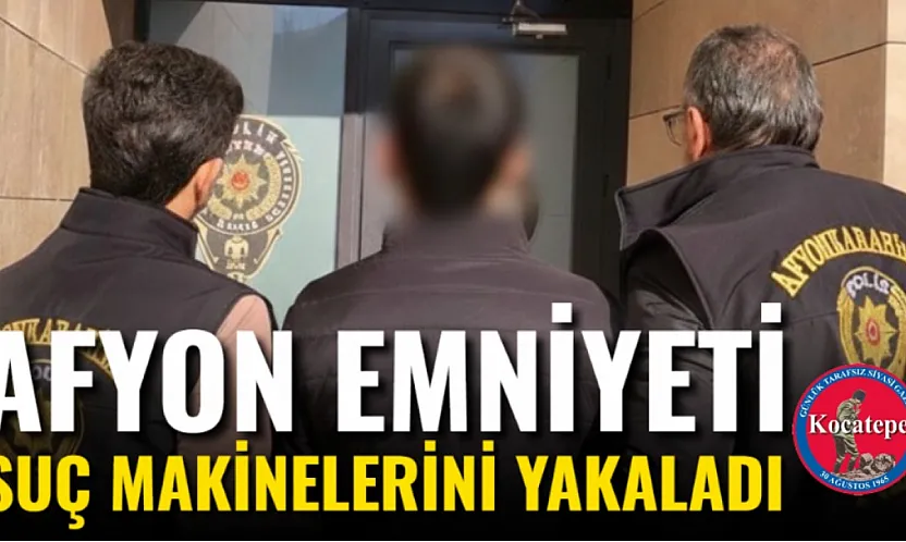 Afyon Emniyeti Suç Makinelerini Yakaladı