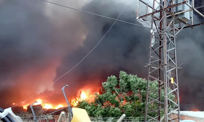 Afyon OSB'deki Yangın kontrol Altına Alındı