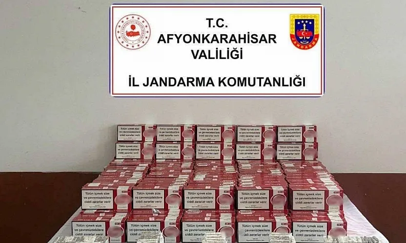 Afyonkarahisar'da Jandarmadan Kaçak Tütün Baskını