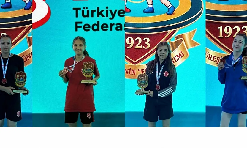 Afyonlu Kızlar Güreş Turnuvasından Madalyalarla Döndü