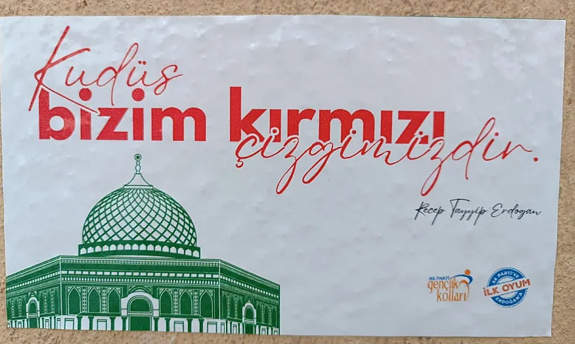 AK Partili Gençler: Filistinli Kardeşlerimizin Yanındayız