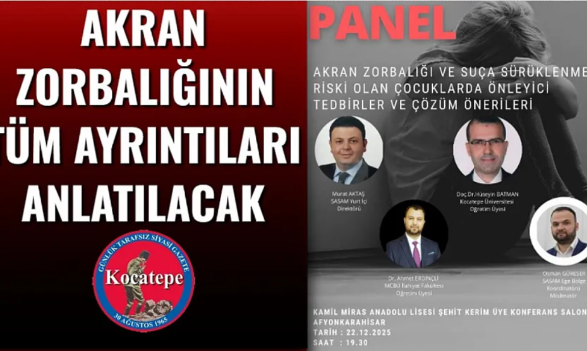 Akran Zorbalığının Tüm Ayrıntıları Anlatılacak