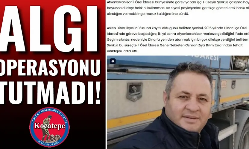 Algı Operasyonu Tutmadı!