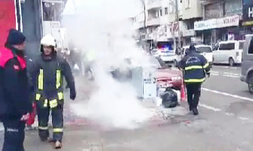 Ambaryolu'nda Korku Dolu Dakikalar: Trafo Alevlere Teslim Oldu