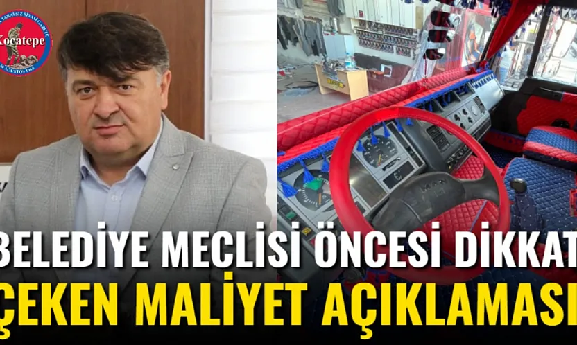 Belediye Meclisi Öncesi Dikkat Çeken Maliyet Açıklaması