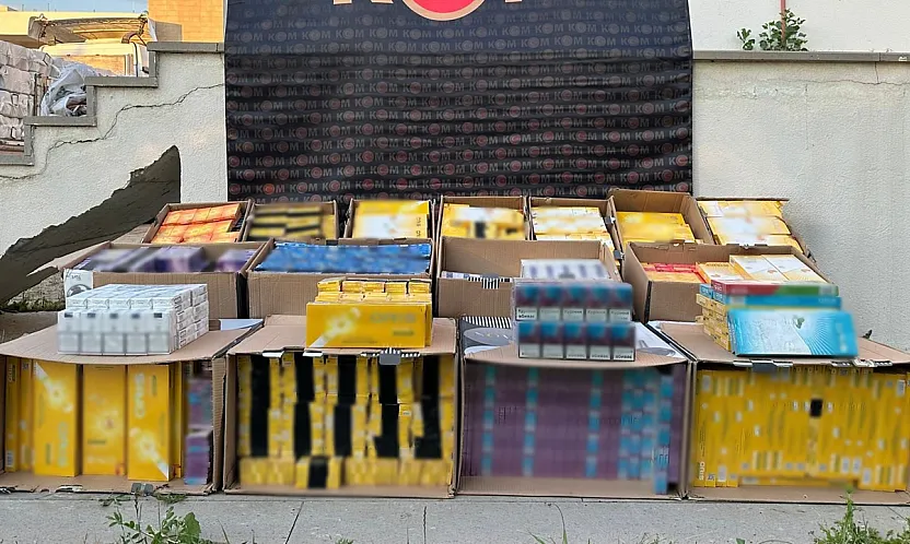 Binlerce Paket Kaçak Sigara Ele Geçirildi