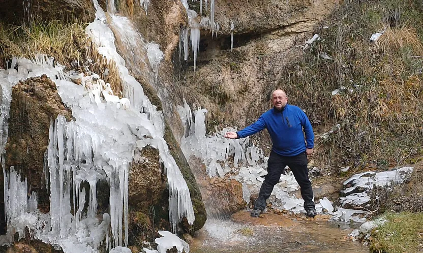 Bu Görüntüler Afyon'dan: Şelale Dondu