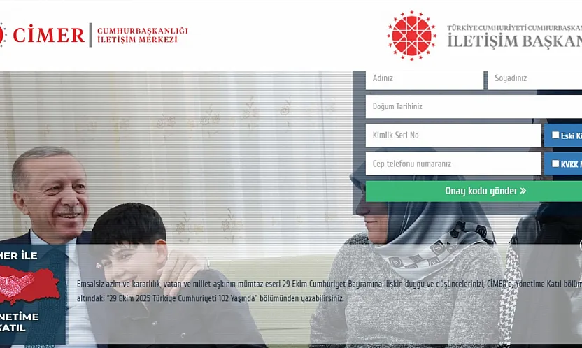 Cumhuriyet hakkındaki duygularınızı CİMER'e yazın