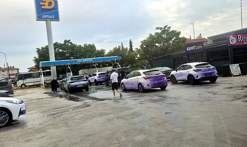 Dinar-Çay Yolunu Kullanan Araçlar Mora Boyandı, Savcılık Olaya El Koydu