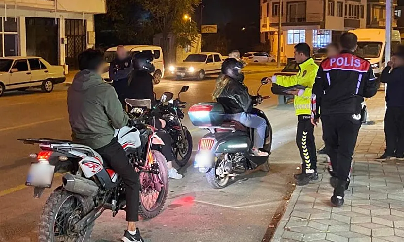 Dinar'da Merkez Destekli Huzur Uygulamasında 226 Şahıs Sorgulandı