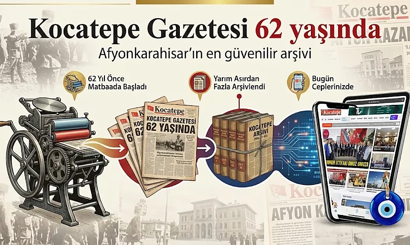 Gazeteniz Kocatepe 62 Yaşında