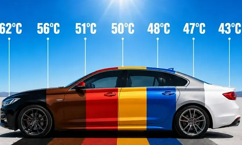 Güneş Altında Açık Renkli Araçlar Avantajlı