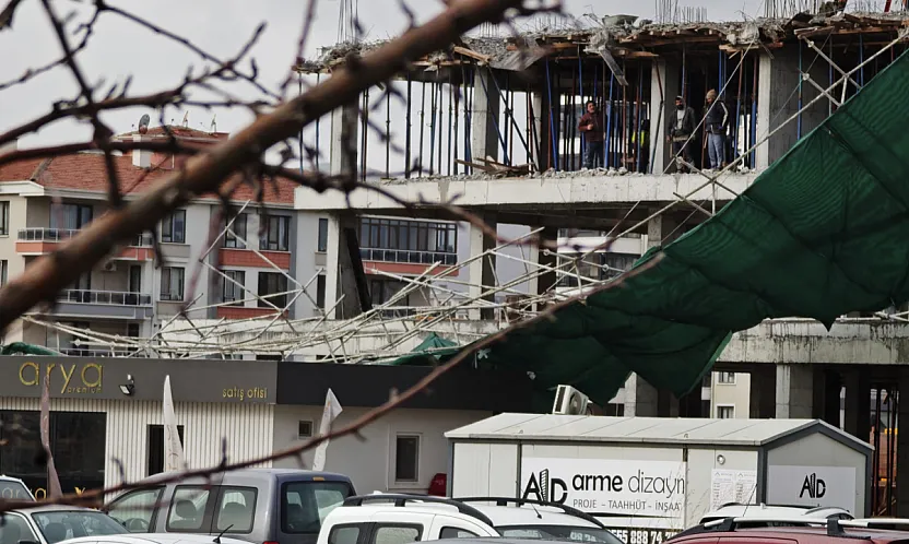 İnşaatta Korku Dolu Anlar!
