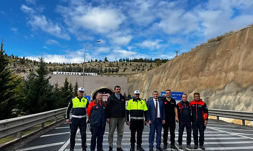Karahisar Tünelinde Dikkat Çeken Prova