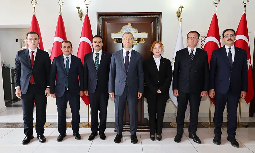 Kaymakamlardan ilk ziyaret Vali Aktaş'a
