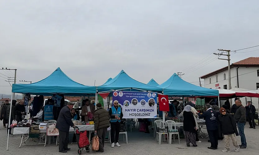 Kırka'da Geliri Gazze'ye Ulaştırmak Amacı İle Hayır Çarşısı Açıldı