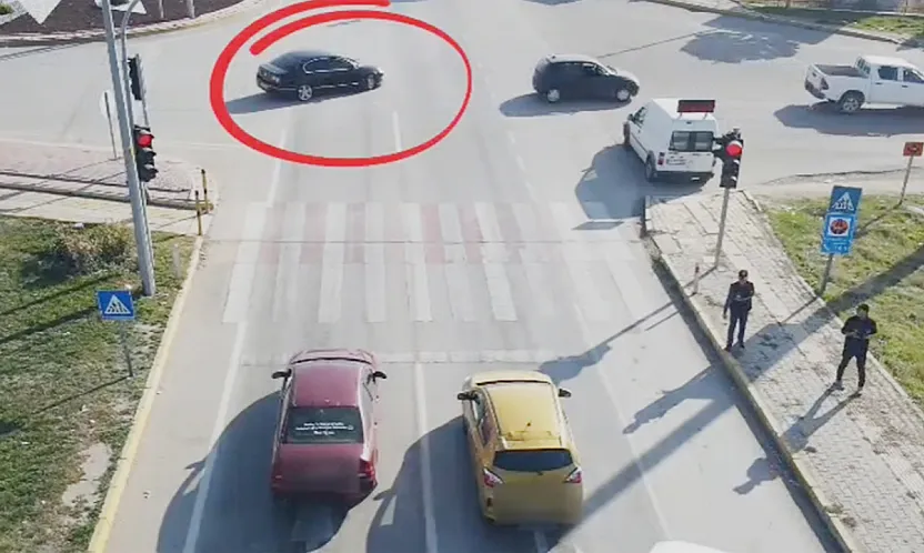 Kurallara Uymayan Sürücüler, Drona Takıldı