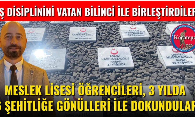 Meslek Lisesi Öğrencileri, 3 Yılda 6 Şehitliğe Gönülleri İle Dokundular