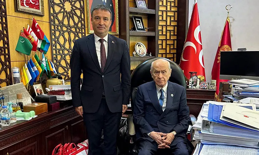 MHP İl Başkanı Kahveci, Bahçeli ile Görüştü