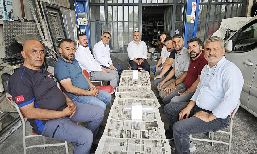 Milletvekili Arslan'dan Kaza Geçiren Esnafa 'Geçmiş Olsun' Ziyareti ve Sanayi Turu